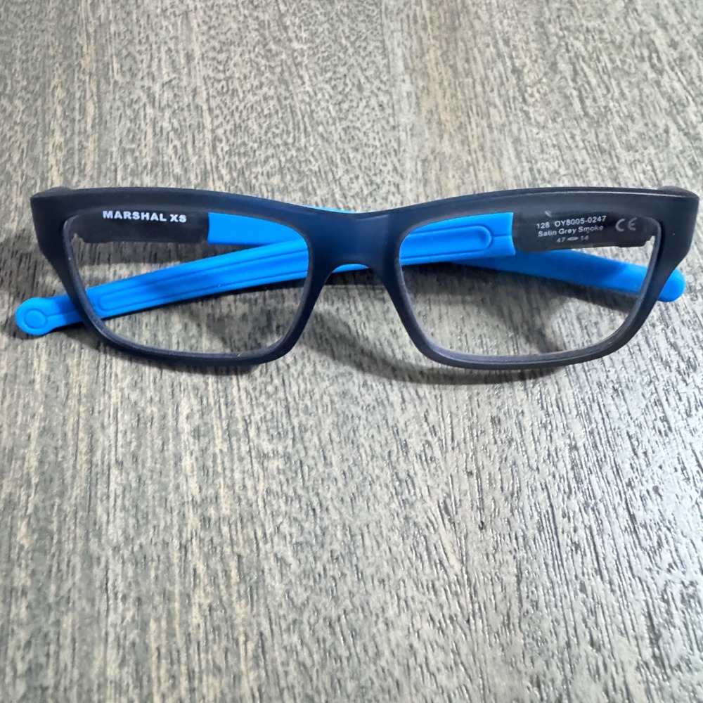 Oakley Marshal XS Eyeglasses Satin Grey Smoke Blue OY8005-0247 47-14 128 Youth